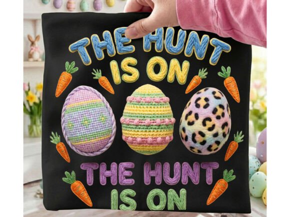 Download The Hunt is on Easter Eggs Tshirt Png - Easter eggs Collection