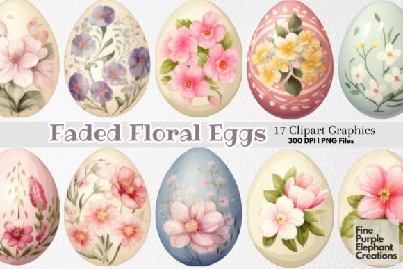 Download Cute Shabby Chic Easter Eggs PNG Clipart - Easter eggs Collection