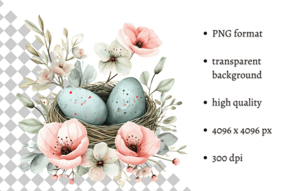 Download Watercolor Mint Easter Eggs Clipart - Easter eggs Collection