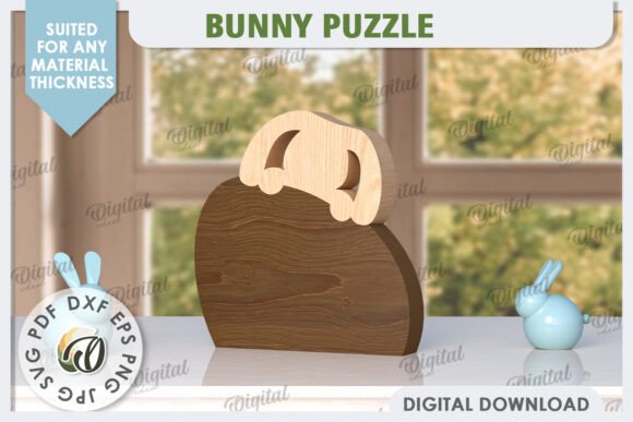 Download Easter Bunny Laser Cut. Bunny Puzzle SVG - Easter bunny laser cut Collection