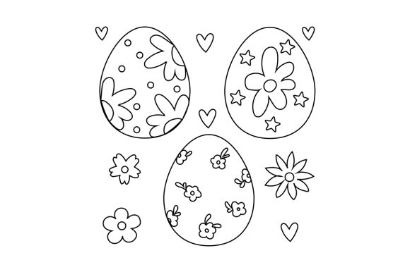 Download Decorated Easter Eggs Coloring Page - Easter eggs Collection