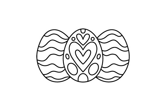 Download Decorated Easter Eggs Coloring Page - Easter eggs Collection