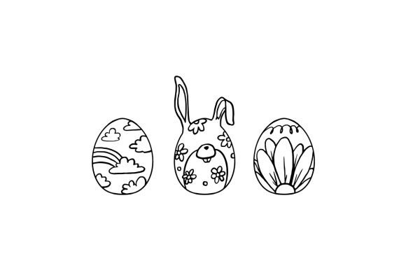 Download Decorated Easter Eggs Coloring Page - Easter eggs Collection