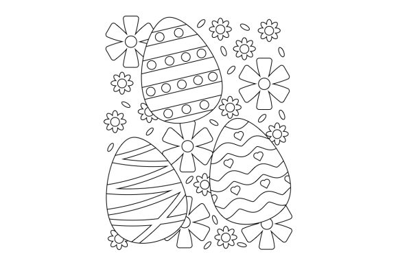 Download Decorated Easter Eggs Coloring Page - Easter eggs Collection