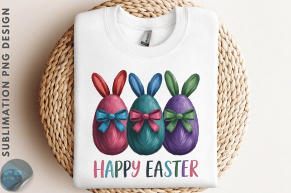 Download Brushstroke Happy Easter Bunny PNG Desig - Premium Resources