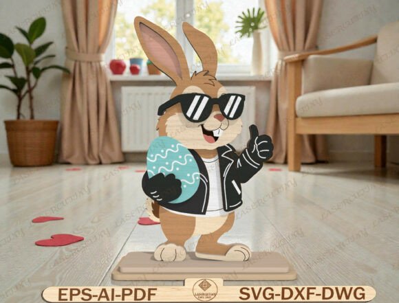 Download Cool Easter Bunny Laser Cut File - Easter bunny laser cut Collection