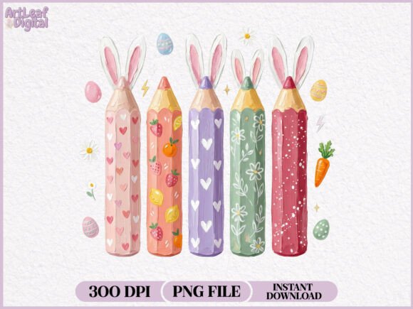 Download Hand Painted Easter Bunny Pencil PNG - Hand painted easter bunny Collection