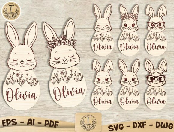 Download Personalized Easter Bunny Laser Cut SVG - Easter bunny laser cut Collection
