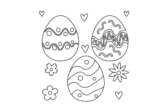 Download Decorated Easter Eggs Coloring Page - Easter eggs Collection