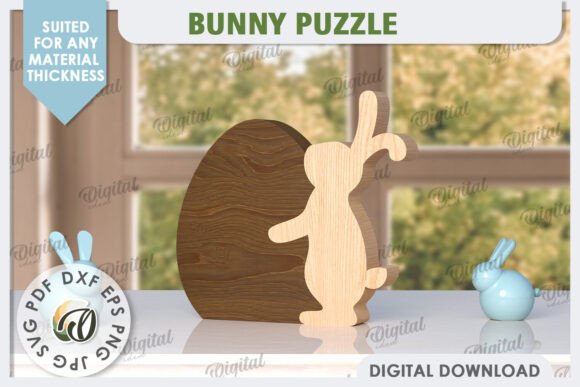 Download Easter Bunny Laser Cut. Bunny Puzzle SVG - Easter bunny laser cut Collection