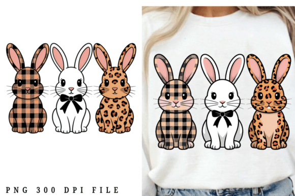 Download Neutral Easter Bunnies Hand-Painted PNG - Premium Bundle